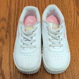 Puma Girls White Sneakers